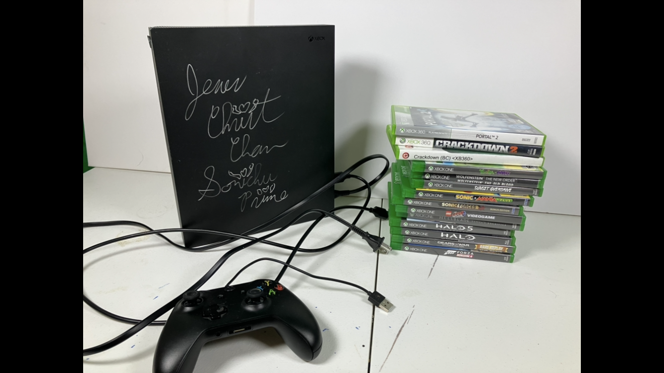 JCWCSP's Microsoft Xbox One X 1TB Model 1787 Home Console Bundle - Black, Used