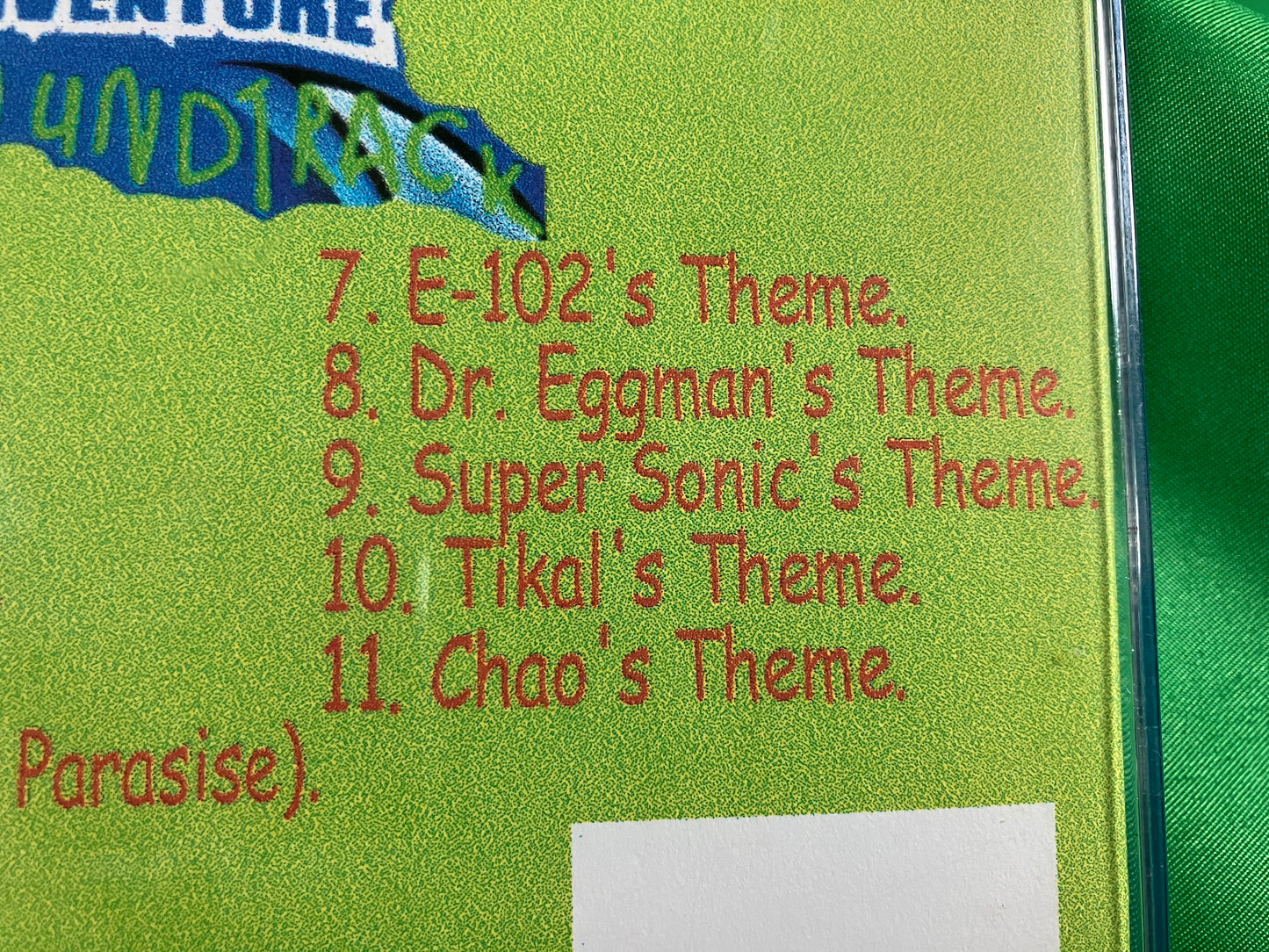 Sonic Adventure Soundtrack - Original CD Burned and Decorated by JCWCSP