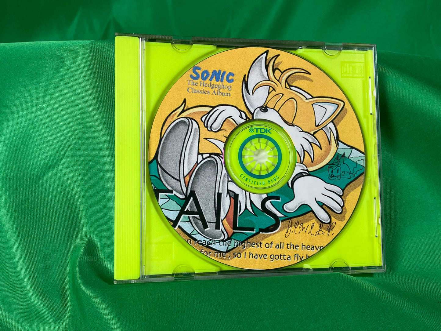 Sonic, The Hedgehog Classics Album - Original CD Burned and Decorated by JCWCSP