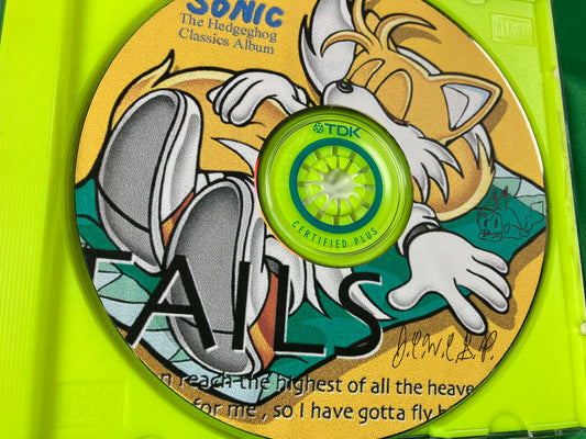 Sonic, The Hedgehog Classics Album - Original CD Burned and Decorated by JCWCSP