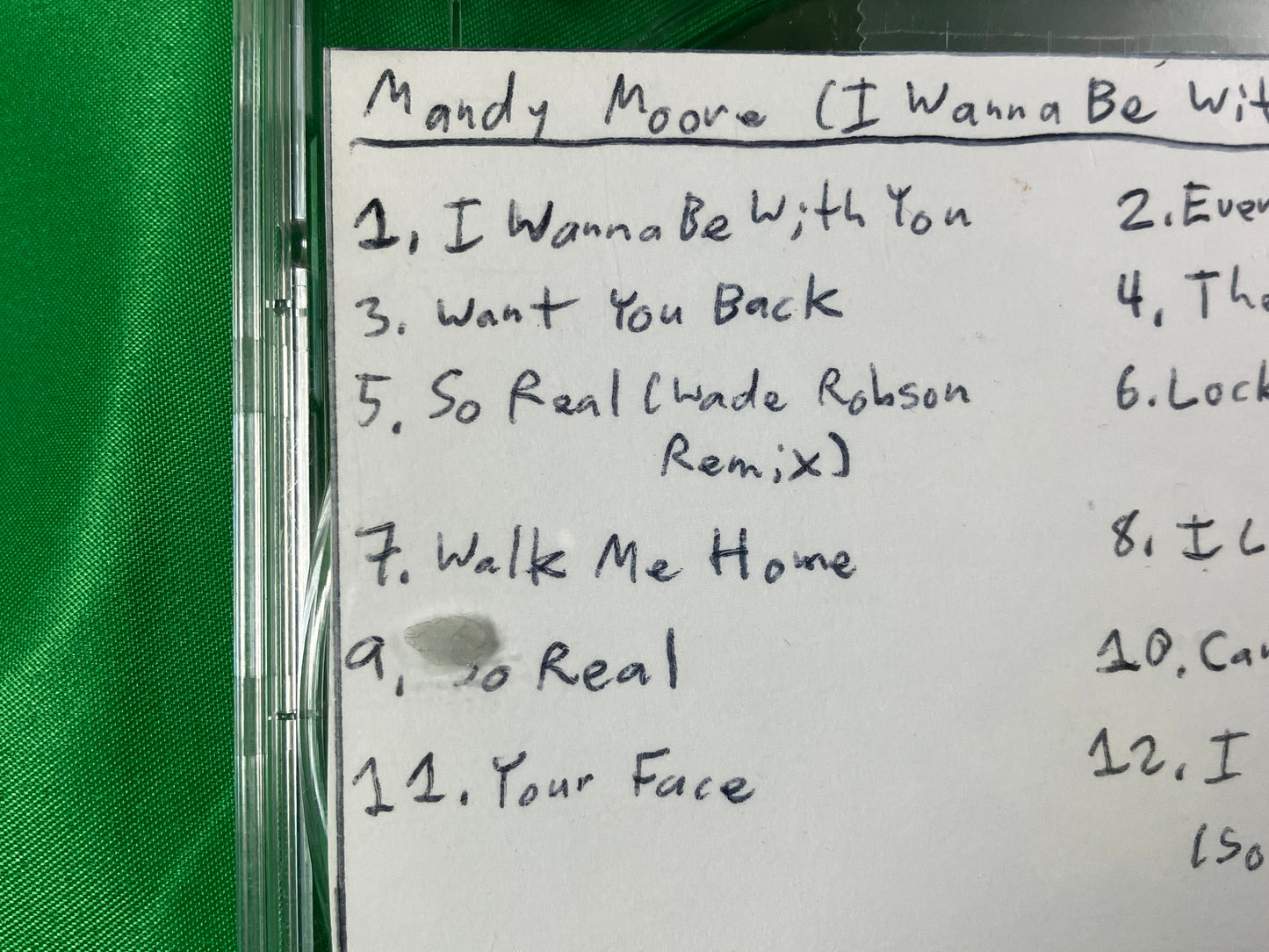 Mandy Moore, I Wanna be With You - Original CD Burned and Decorated by JCWCSP