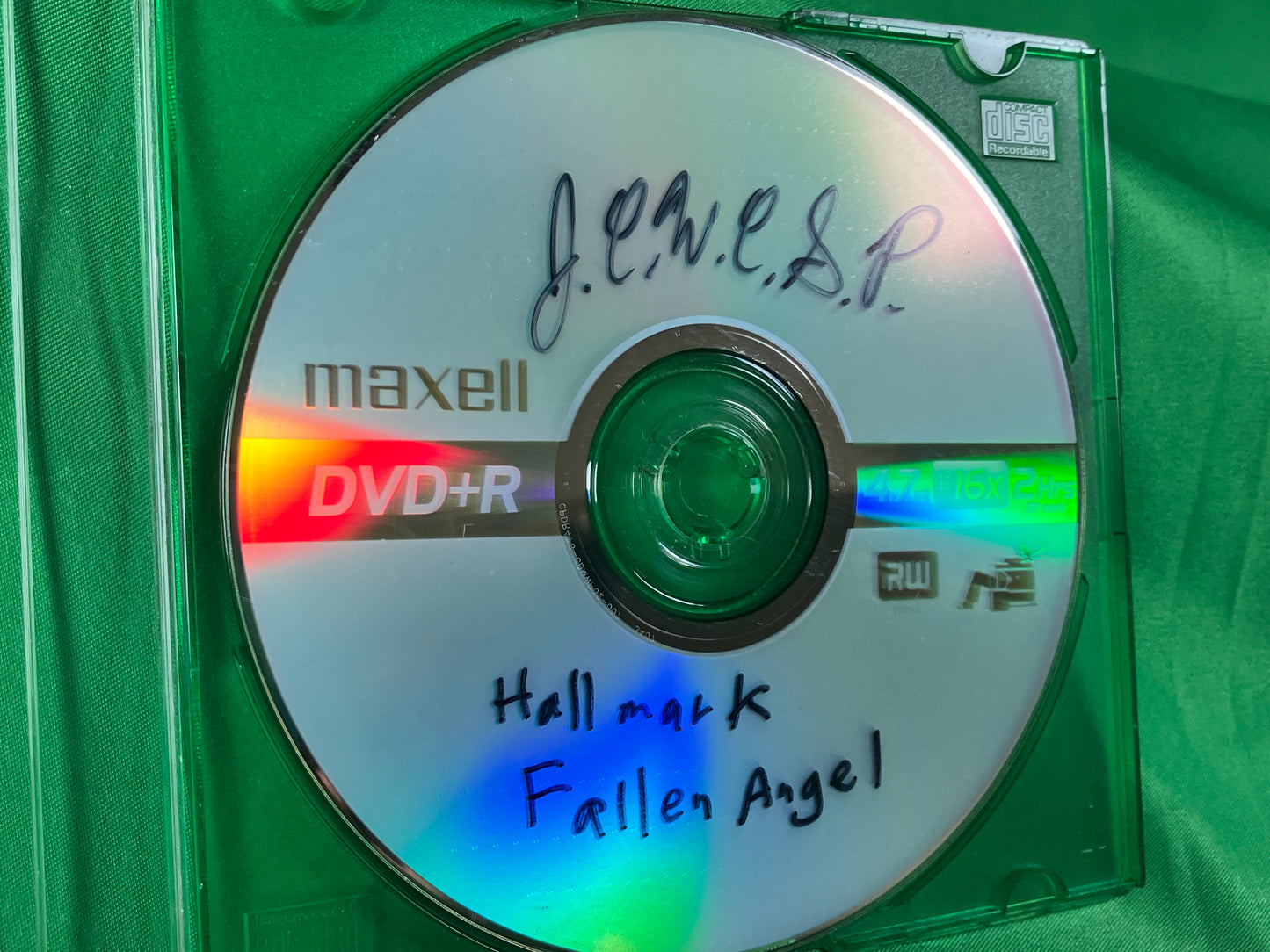 Hallmark Fallen Angel - Original DVD Burned and Decorated by JCWCSP