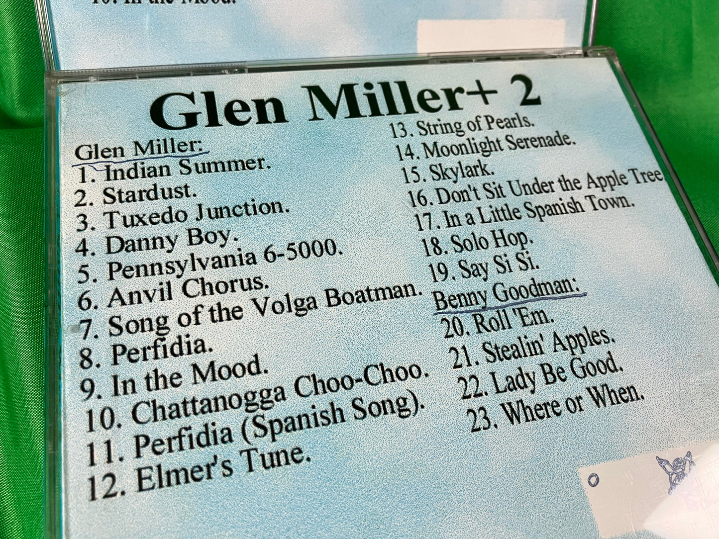 Glen Miller + 2 disc Album - Original CD Burned and Decorated by JCWCSP