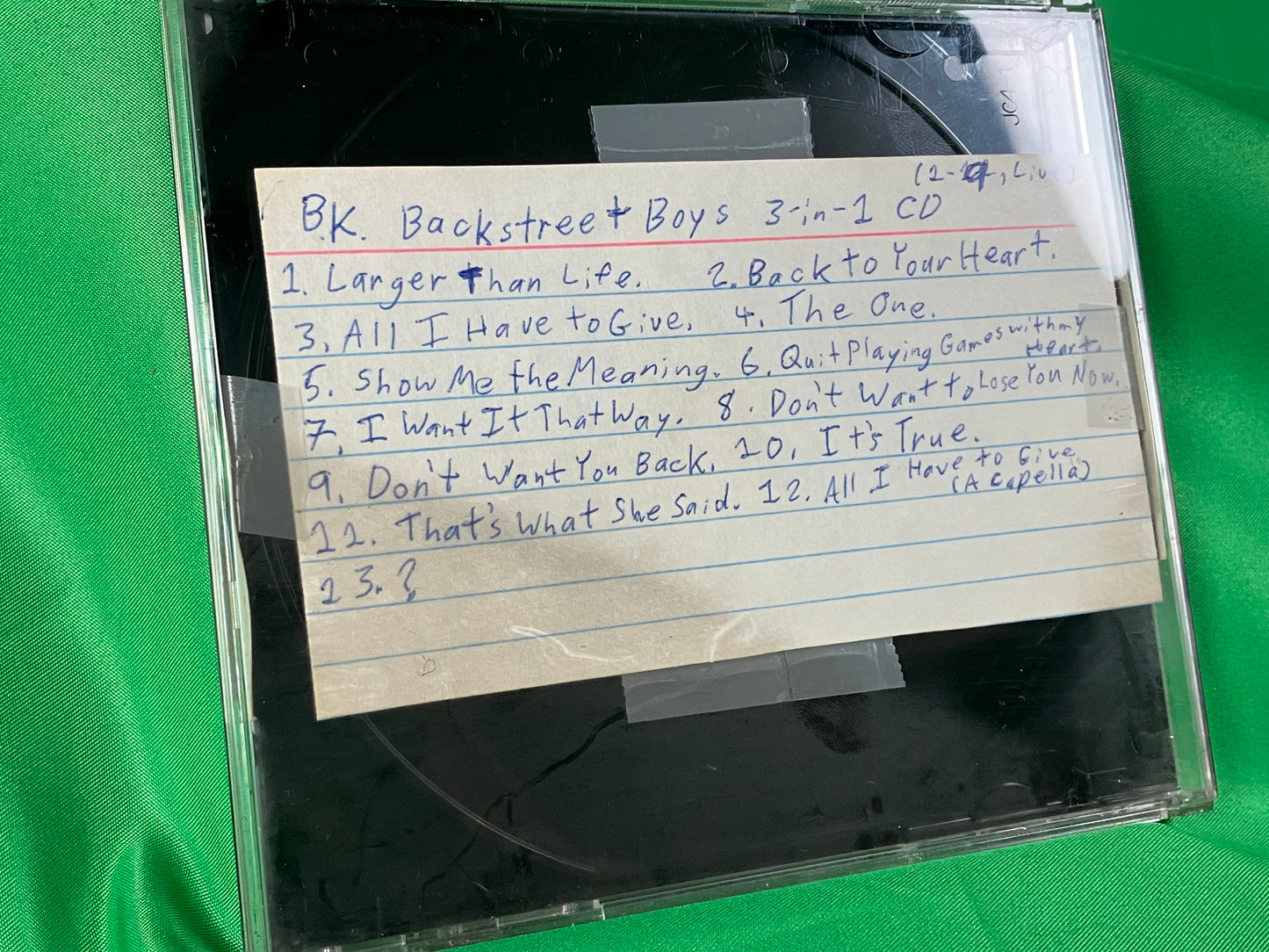 Backstreet 3-in-1 - Original CD Burned and Decorated by JCWCSP