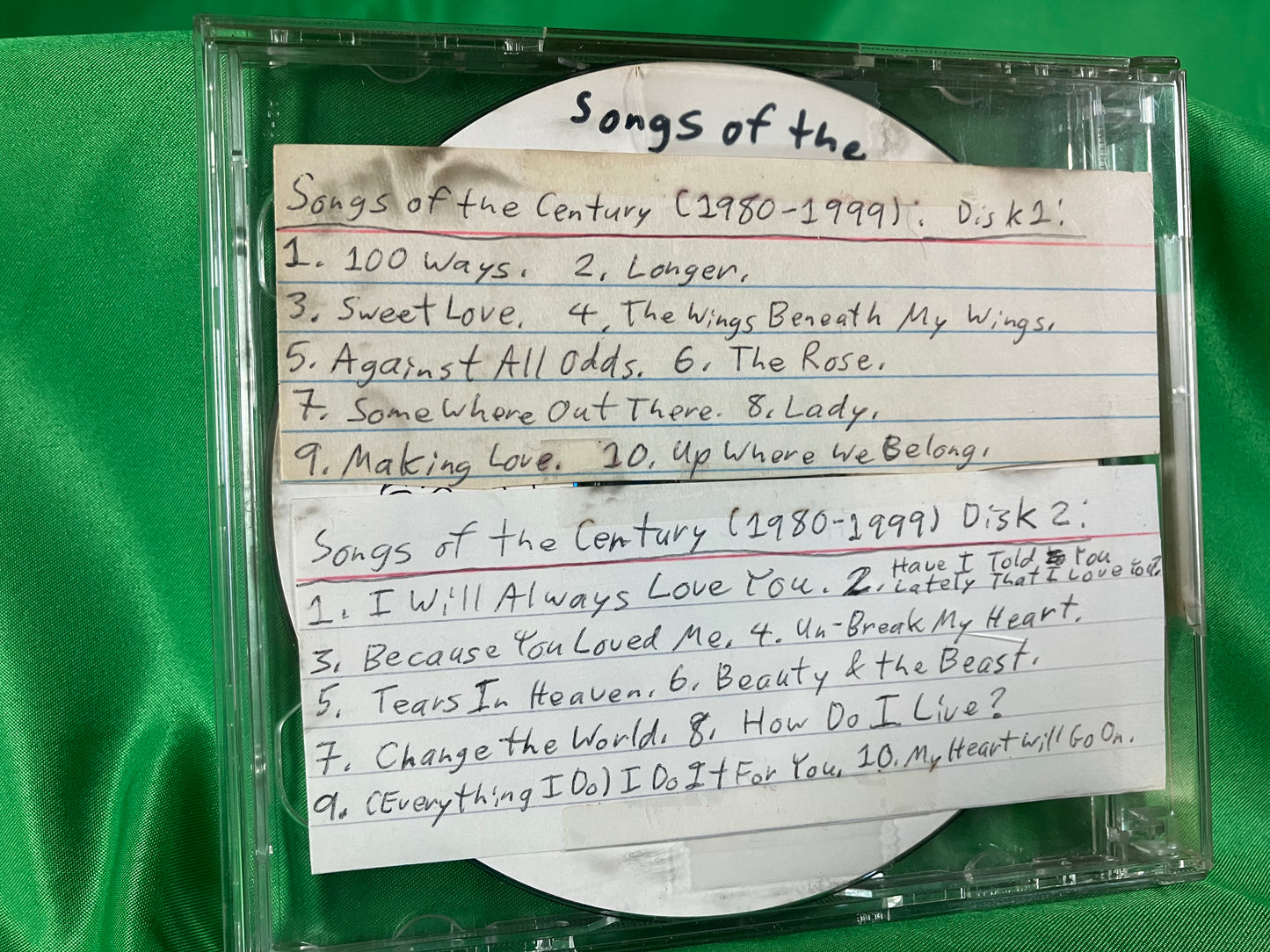 Songs of the Century, 8 Disc 5 Volume Pack - Original CD Burned and Decorated by JCWCSP