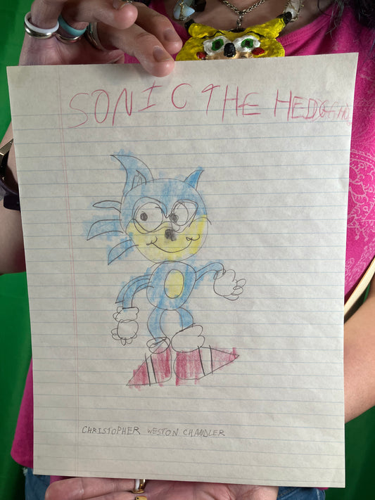 First Sonic the Hedgehog drawing by JCWCSP