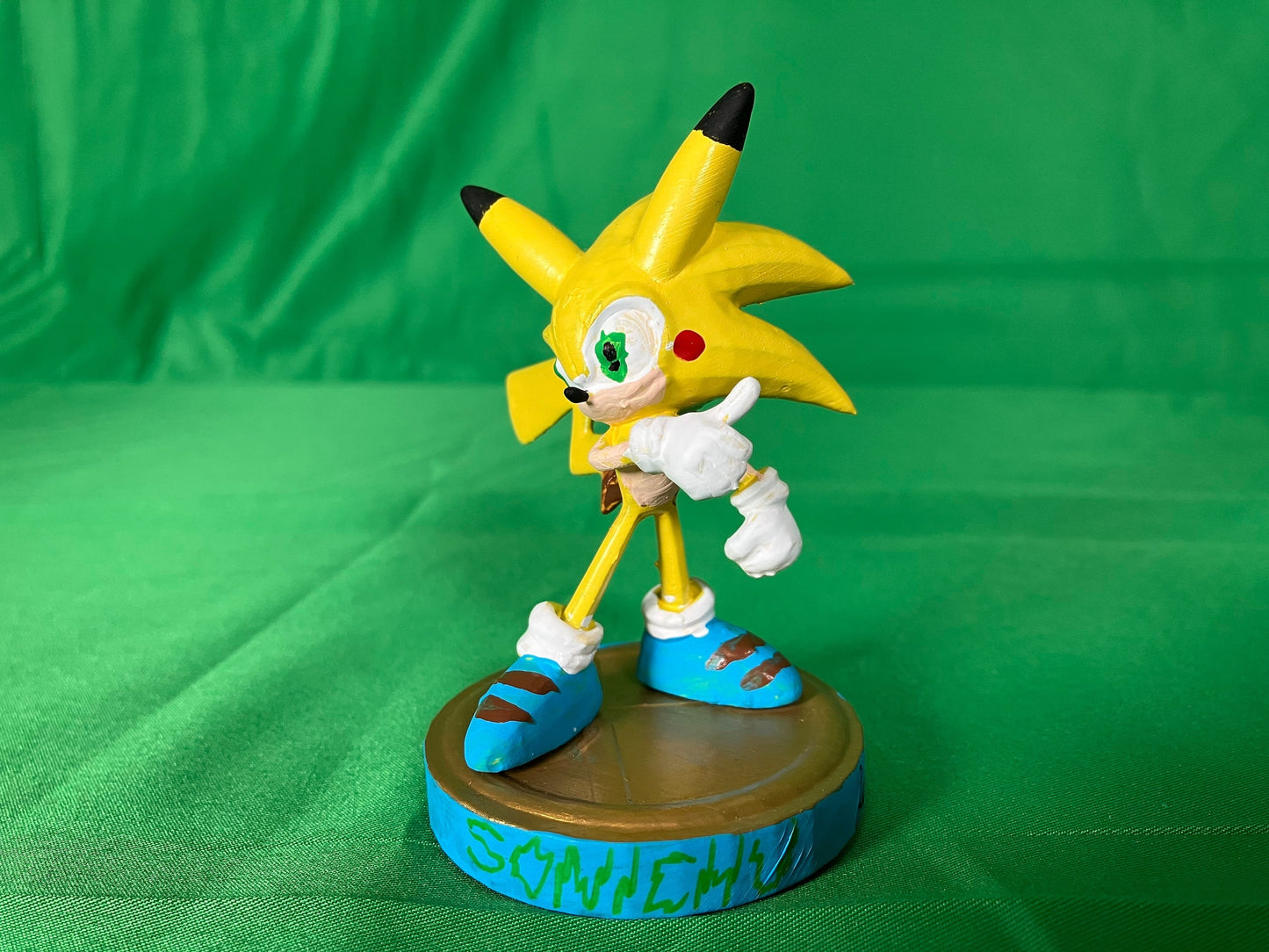 Sonichu Amiibo ( Handpainted by CWC )