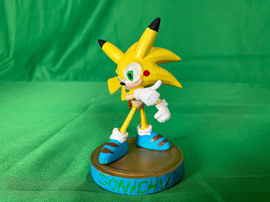 Sonichu Amiibo ( Handpainted by CWC )