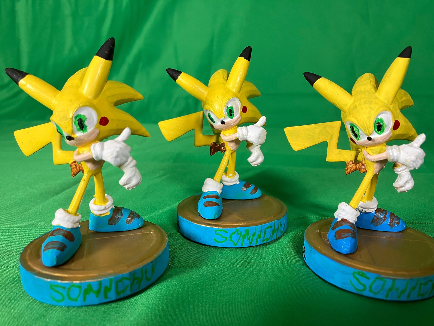 Sonichu Amiibo ( Handpainted by CWC )